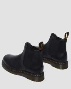 Dr. Martens Winter Boots|Last Chance Styles*2976 Grizzly Fleece Lined Chelsea Boots in Black Black — Grizzly