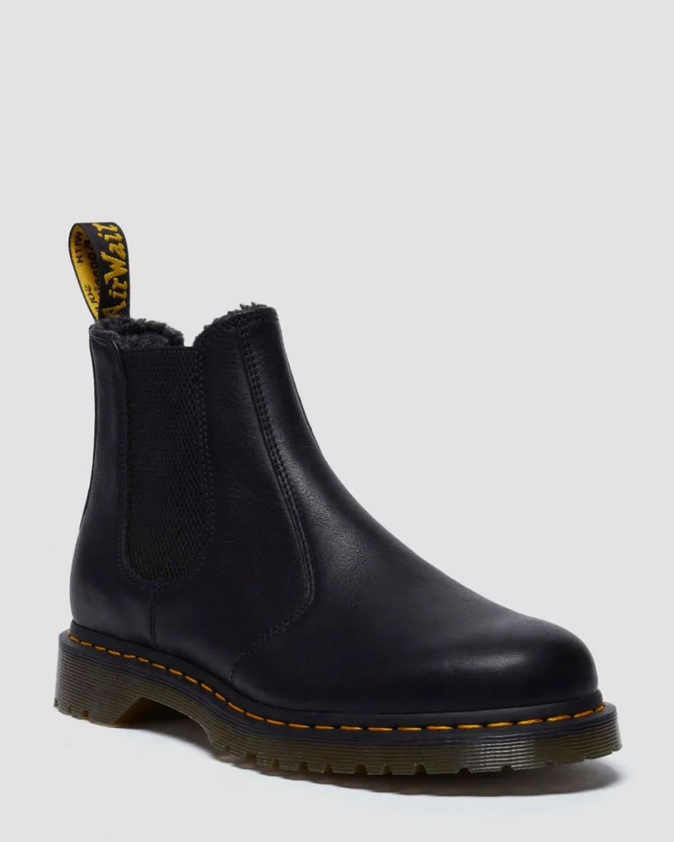 Dr. Martens Winter Boots|Last Chance Styles*2976 Grizzly Fleece Lined Chelsea Boots in Black Black — Grizzly