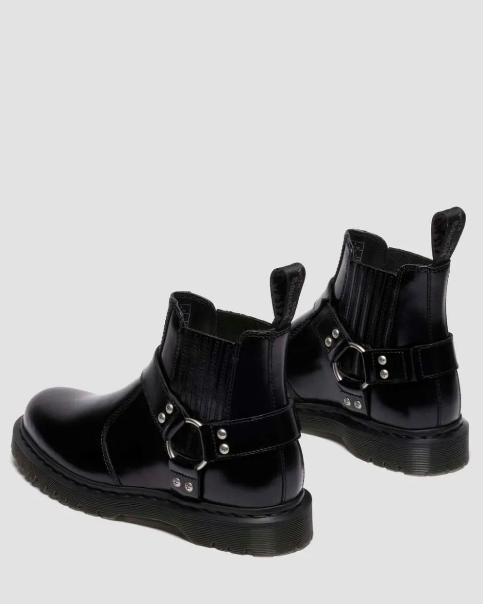 Dr. Martens Last Chance Styles|Last Chance Styles*2976 Harness Analine Leather Chelsea Boots in Black Black — Analine