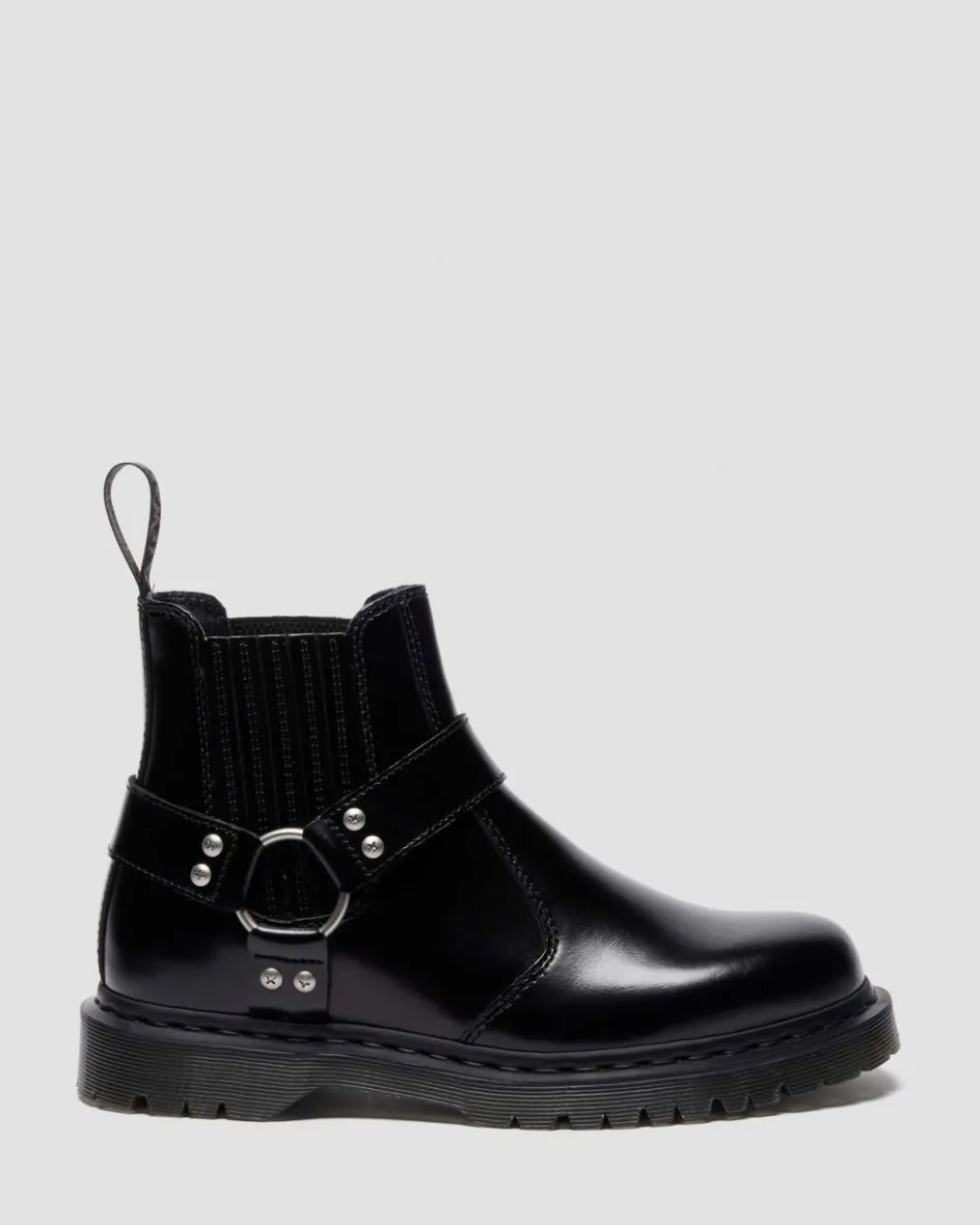 Dr. Martens Last Chance Styles|Last Chance Styles*2976 Harness Analine Leather Chelsea Boots in Black Black — Analine