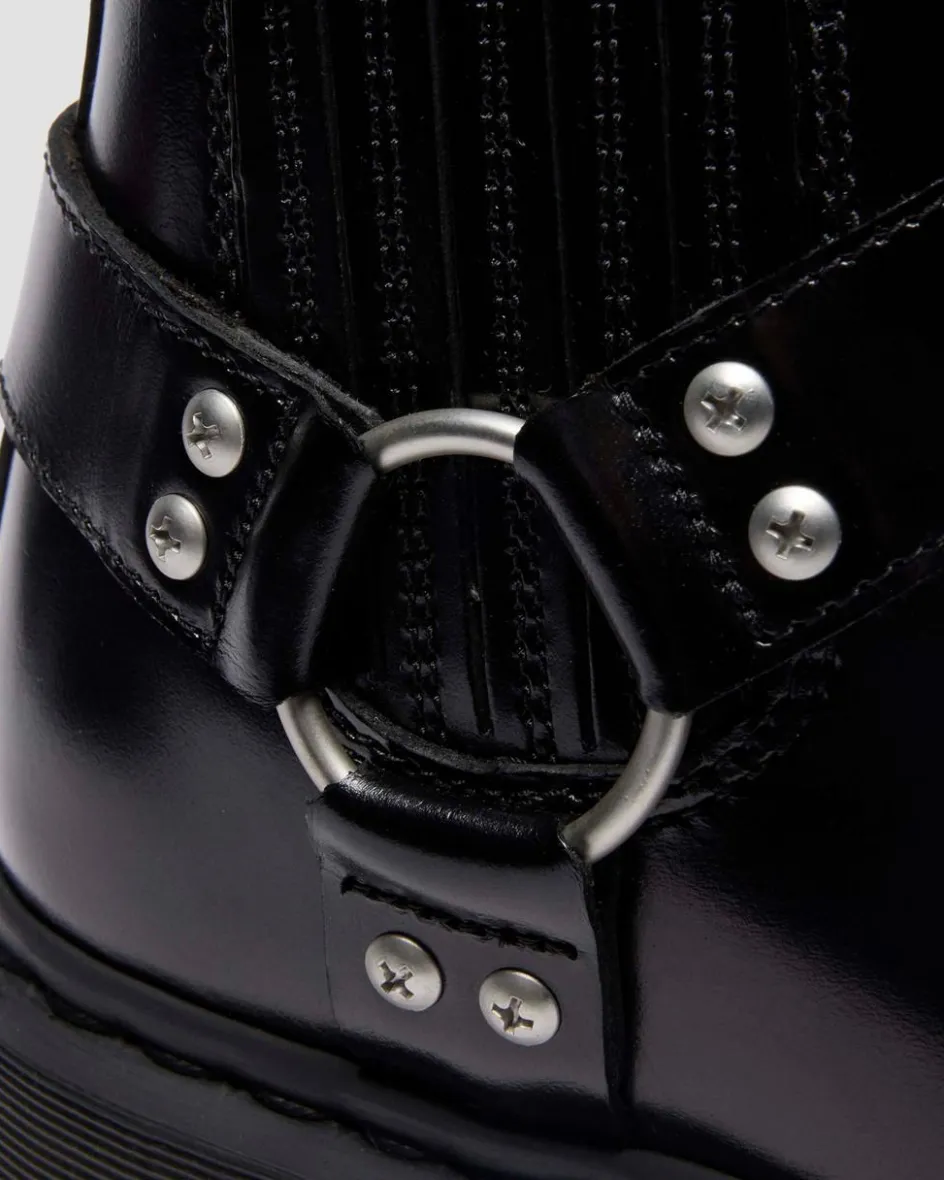Dr. Martens Last Chance Styles|Last Chance Styles*2976 Harness Analine Leather Chelsea Boots in Black Black — Analine