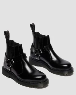 Dr. Martens Last Chance Styles|Last Chance Styles*2976 Harness Analine Leather Chelsea Boots in Black Black — Analine
