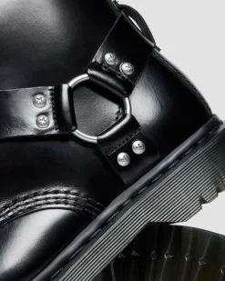 Dr. Martens Last Chance Styles|Last Chance Styles*1460 Harness in Black Black — Analine