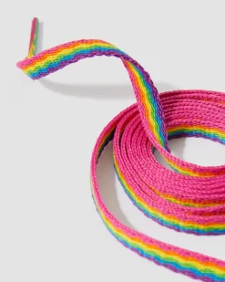 Dr. Martens Accessories|Laces*55 Inch Flat Shoe Laces (8-10 Eye) in Multi Multi — Tetoron