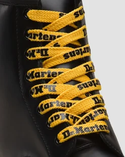 Dr. Martens Accessories|Laces*55 Inch Flat Shoe Laces (8-10 Eye) in Yellow Yellow+Black — Tetoron
