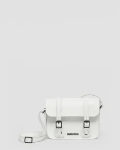 Dr. Martens Last Chance Styles|Last Chance Styles*7 Inch Leather Crossbody Bag in White White — Smooth Leather
