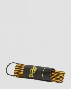 Dr. Martens Accessories|Laces*26 Inch Round Shoe Laces (3-Eye) in Brown Brown+Yellow — Cotton