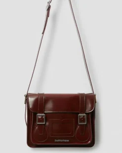 Dr. Martens Accessories|Accessories*11 Inch Vegan Messenger Bag in Cherry Red Cherry Red — Oxford Rub Off