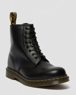 Dr. Martens Accessories|Laces*55 Inch Waxed Flat Shoe Laces (8-10 Eye) in Black Black — Tetoron
