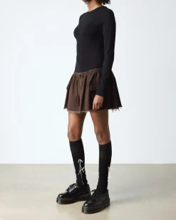 Dr. Martens Stand Tall: Platform Shoes|Shoes*8053 Leather Platform Casual Shoes in Black Black — Polished Smooth