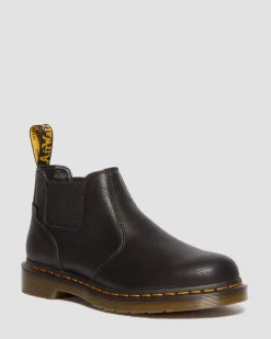 Dr. Martens Last Chance Styles*2976 Lo Rogue Leather Chelsea Boots in Black Black — AR Rogue