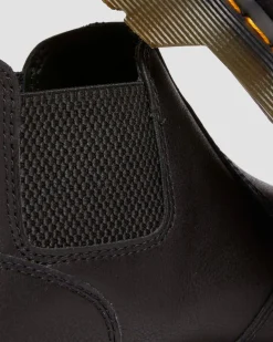 Dr. Martens Last Chance Styles*2976 Lo Rogue Leather Chelsea Boots in Black Black — AR Rogue