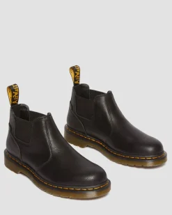 Dr. Martens Last Chance Styles*2976 Lo Rogue Leather Chelsea Boots in Black Black — AR Rogue
