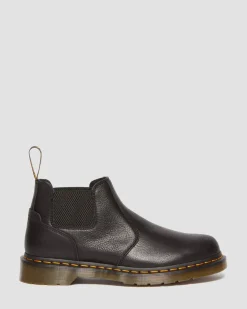 Dr. Martens Last Chance Styles*2976 Lo Rogue Leather Chelsea Boots in Black Black — AR Rogue