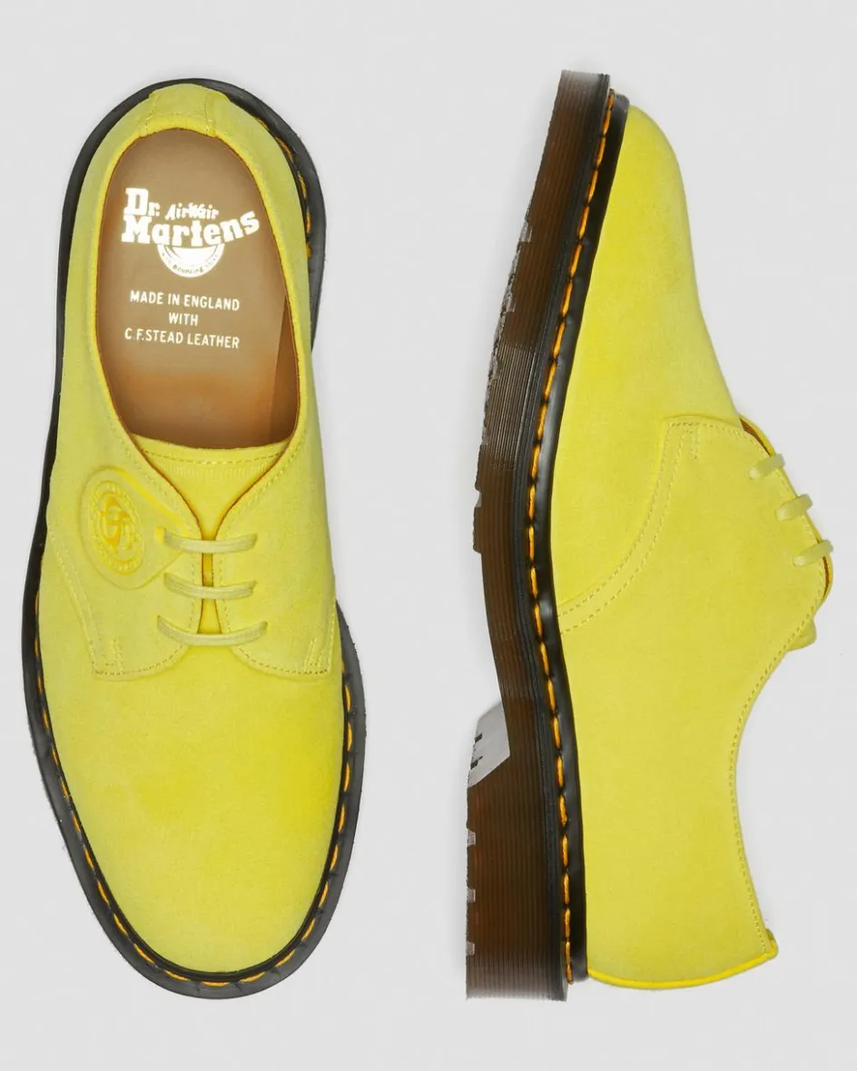 Dr. Martens Last Chance Styles|Last Chance Styles*1461 Made in England Buck Suede Oxford Shoes in Yellow Yellow — Buck Suede