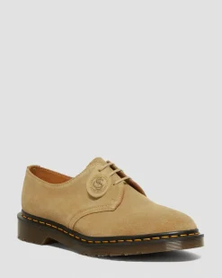 Dr. Martens Last Chance Styles|Last Chance Styles*1461 Made in England Buck Suede Oxford Shoes in Beige Beige — Buck Suede