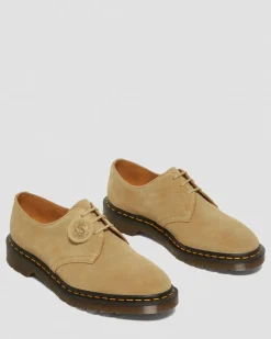 Dr. Martens Last Chance Styles|Last Chance Styles*1461 Made in England Buck Suede Oxford Shoes in Beige Beige — Buck Suede