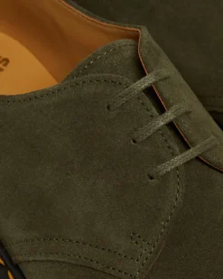 Dr. Martens Last Chance Styles|Last Chance Styles*1461 Made in England Buck Suede Oxford Shoes in Green Green — Buck Suede