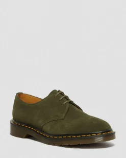 Dr. Martens Last Chance Styles|Last Chance Styles*1461 Made in England Buck Suede Oxford Shoes in Green Green — Buck Suede