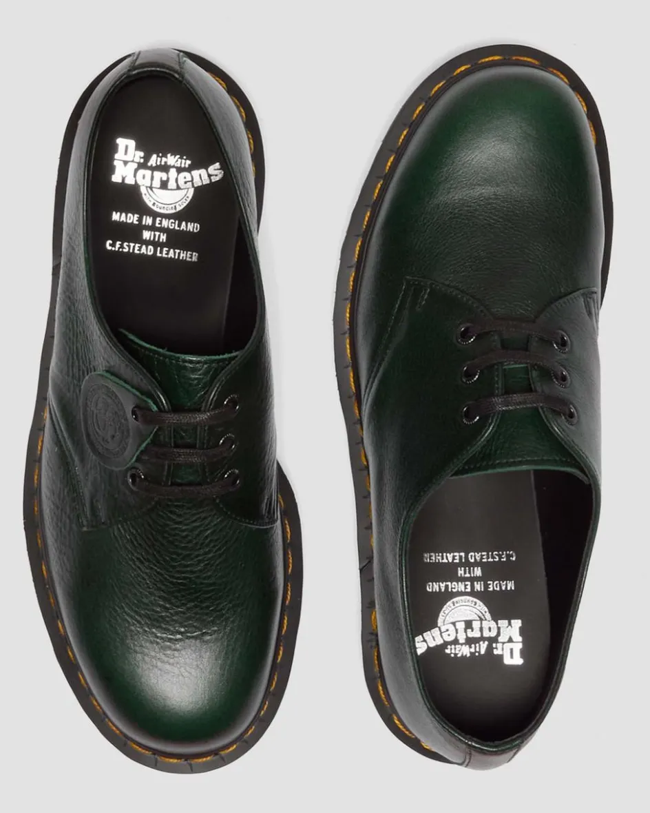 Dr. Martens Shoes|Oxfords*1461 Made in England Buckingham Leather Shoes in Dms Green DMS GREEN — Buckingham