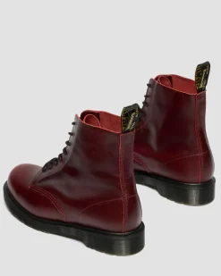 Dr. Martens New And Featured|Boots*1460 Made In England Classic Calf Leather Boots in Burgundy Burgundy — Classic Calf