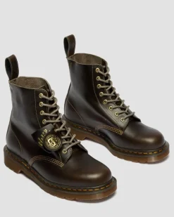 Dr. Martens New And Featured|Boots*1460 Made In England Classic Calf Leather Boots in Sepia Grey Sepia Grey — Classic Calf