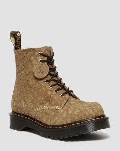 Dr. Martens Last Chance Styles|Last Chance Styles*1460 Made in England Emboss Suede Lace Up Boots in Savannah Tan