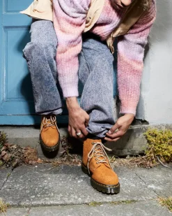 Dr. Martens Last Chance Styles|Last Chance Styles*101 Made in England Hardware Suede Ankle Boots in BURNT YELLOW