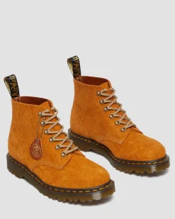 Dr. Martens Last Chance Styles|Last Chance Styles*101 Made in England Hardware Suede Ankle Boots in BURNT YELLOW