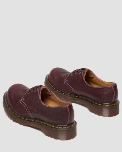 Dr. Martens Last Chance Styles|Last Chance Styles*1461 Made In England Soft Boa Embossed Leather Bump Toe Shoes in RICH BURGUNDY