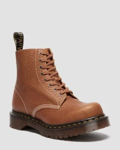 Dr. Martens Last Chance Styles|Last Chance Styles*1460 Made In England Soft Boa Embossed Leather Bump Toe Boots in DESERT TAN