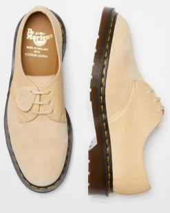 Dr. Martens Last Chance Styles|Last Chance Styles*1461 Made in England Suede Oxford Shoes in Mustard Mustard — Reverse Grain Suede