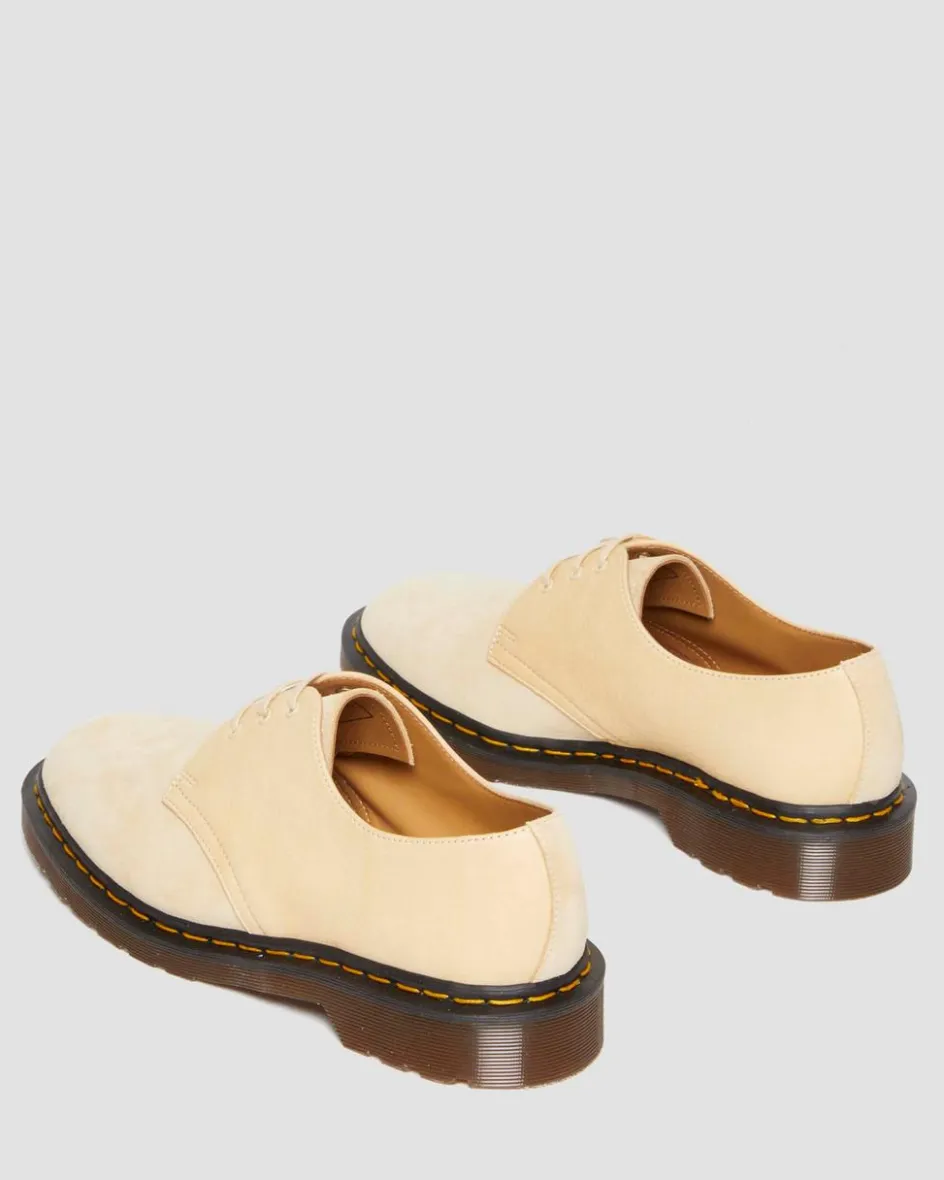 Dr. Martens Last Chance Styles|Last Chance Styles*1461 Made in England Suede Oxford Shoes in Mustard Mustard — Reverse Grain Suede