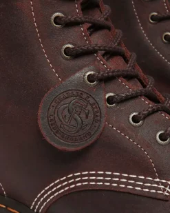 Dr. Martens Last Chance Styles*1460 Made in England Wax Commander Lace Up Boots in Brown Brown — Wax Commander
