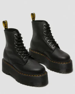 Dr. Martens Originals|New And Featured*1460 Max Leather Platform Boots in Black Black — Pisa