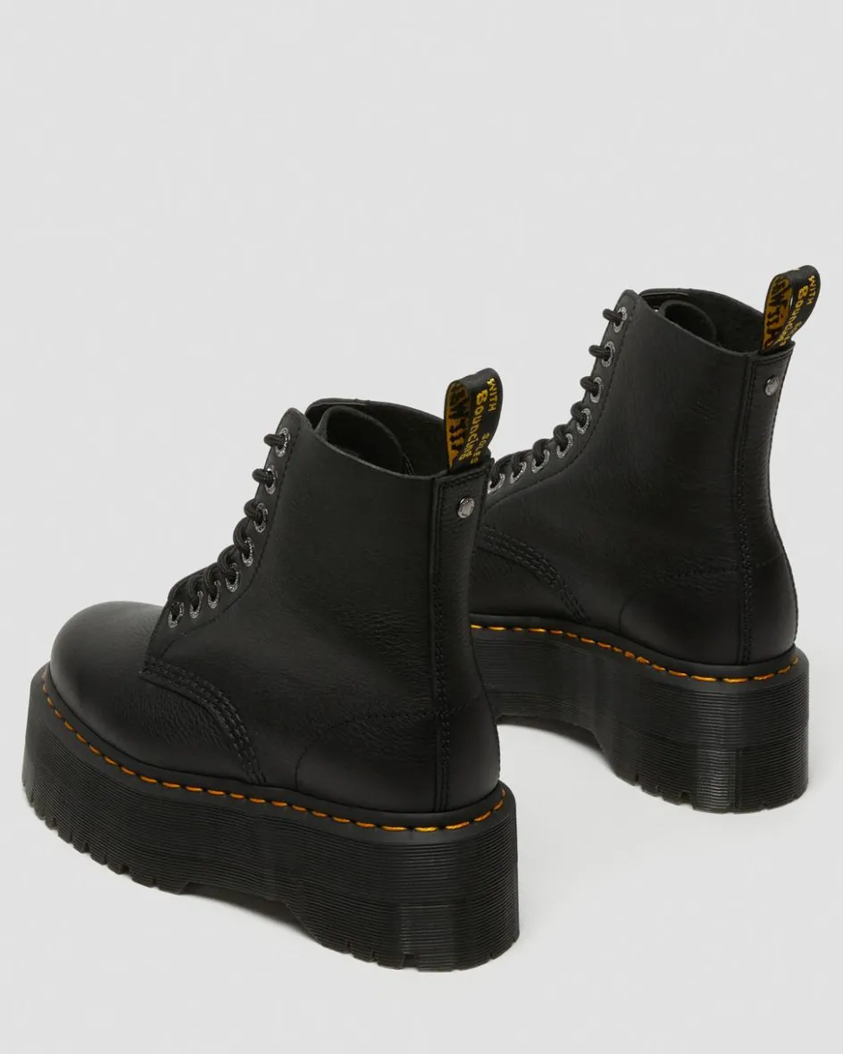 Dr. Martens Originals|New And Featured*1460 Max Leather Platform Boots in Black Black — Pisa