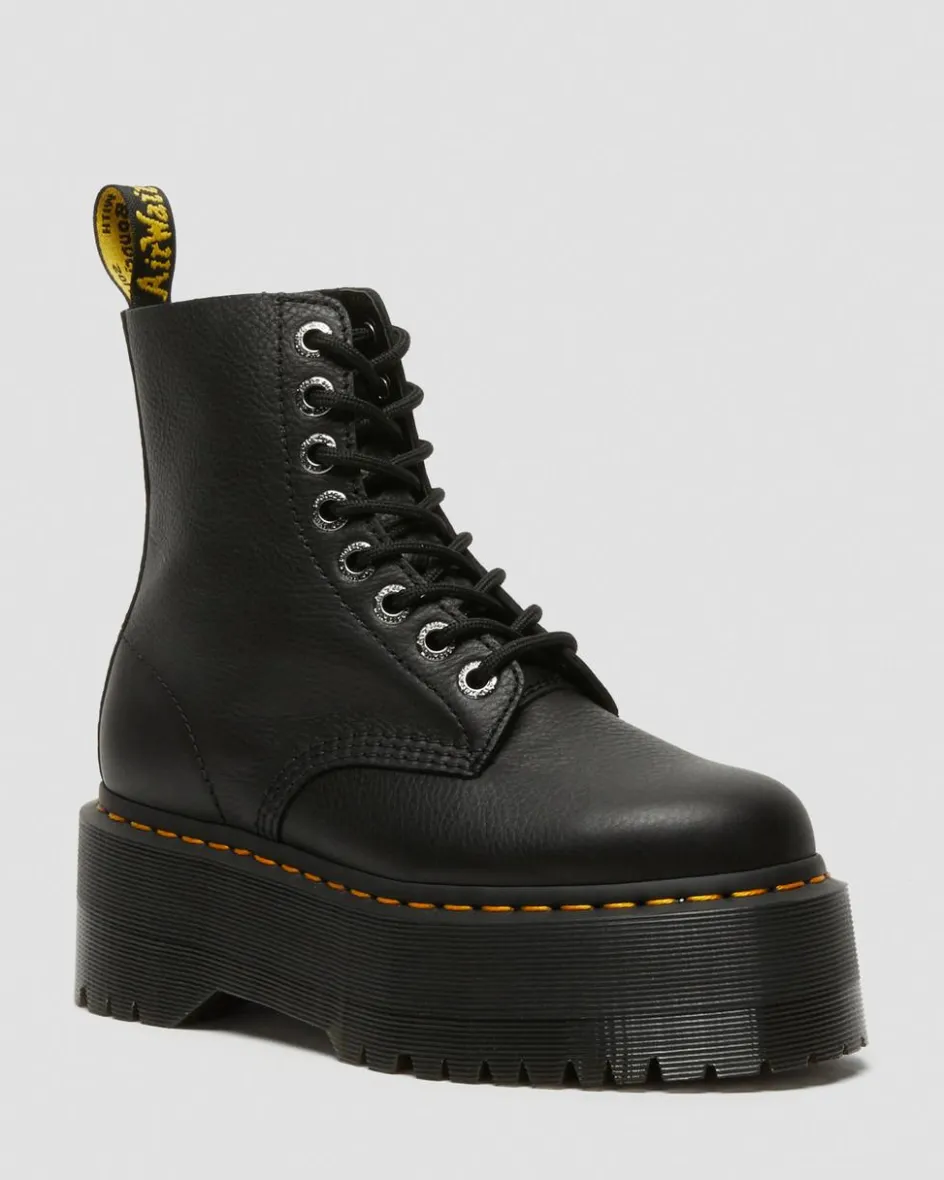 Dr. Martens Originals|New And Featured*1460 Max Leather Platform Boots in Black Black — Pisa