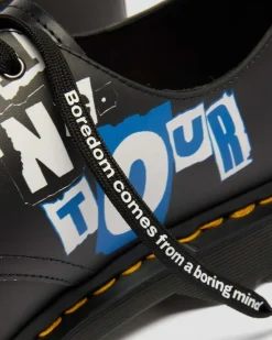 Dr. Martens Shoes|New And Featured*1461 Metallica Shoes in White WHITE+MULTI — Backhand+Metallica Damage Tour Print