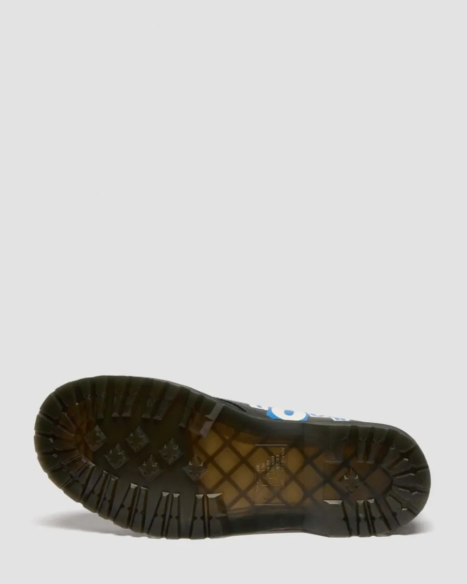 Dr. Martens Shoes|New And Featured*1461 Metallica Shoes in White WHITE+MULTI — Backhand+Metallica Damage Tour Print