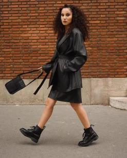 Dr. Martens Originals|New And Featured*1460 Mono Smooth Leather Lace Up Boots in Black Black — Smooth Leather