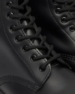 Dr. Martens Originals|New And Featured*1460 Mono Smooth Leather Lace Up Boots in Black Black — Smooth Leather