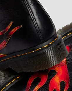 Dr. Martens Last Chance Styles|Last Chance Styles*1460 PASCAL in Black BLACK+VIBRANT RED+DMS YELLOW