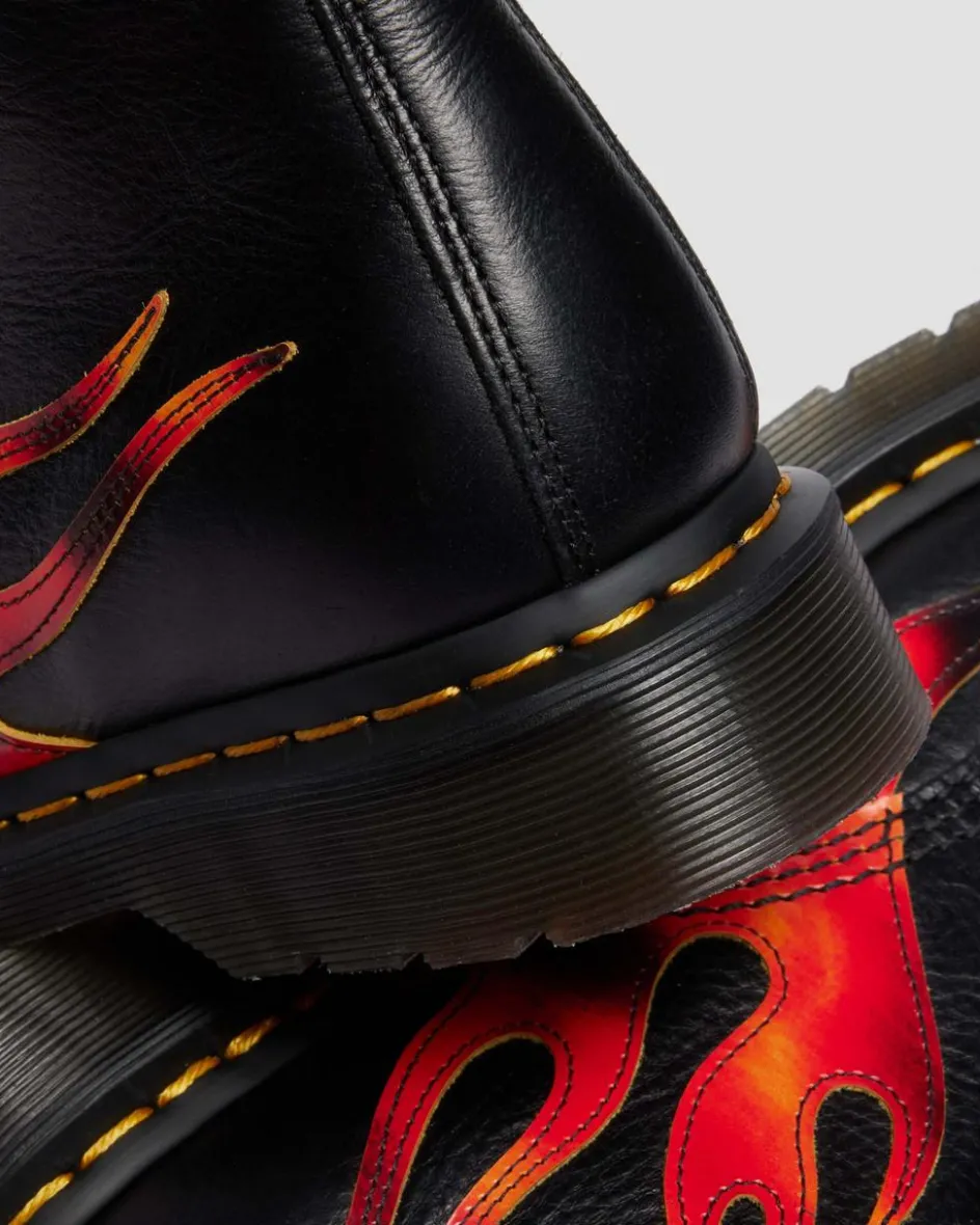 Dr. Martens Last Chance Styles|Last Chance Styles*1460 PASCAL in Black BLACK+VIBRANT RED+DMS YELLOW