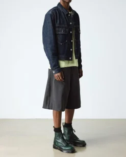 Dr. Martens Originals|New And Featured*1460 Pascal Made in England Buckingham Leather Lace Up Boots in Dms Green DMS GREEN — Buckingham