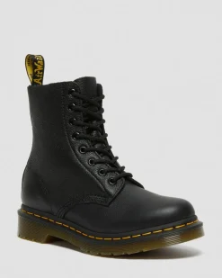 Dr. Martens Originals|New And Featured*1460 Pascal Virginia leather boots in Black Black — Virginia