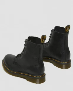 Dr. Martens Originals|New And Featured*1460 Pascal Virginia leather boots in Black Black — Virginia