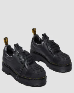 Dr. Martens Last Chance Styles*1461 Protect Leather Oxford Shoes in Black Black — KINSLEY TUMBLE+TAILGATE WP+RUBBER GRAINED LEATHER