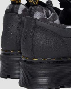 Dr. Martens Last Chance Styles*1461 Protect Leather Oxford Shoes in Black Black — KINSLEY TUMBLE+TAILGATE WP+RUBBER GRAINED LEATHER
