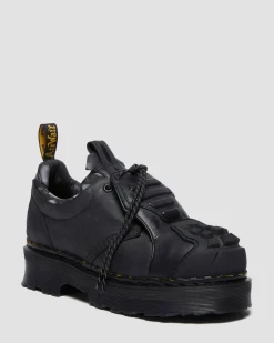 Dr. Martens Last Chance Styles*1461 Protect Leather Oxford Shoes in Black Black — KINSLEY TUMBLE+TAILGATE WP+RUBBER GRAINED LEATHER
