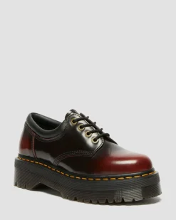 Dr. Martens Originals|Shoes*8053 Quad Arcadia Leather Platform Shoes in Cherry Red Arcadia Cherry Red Arcadia — Arcadia